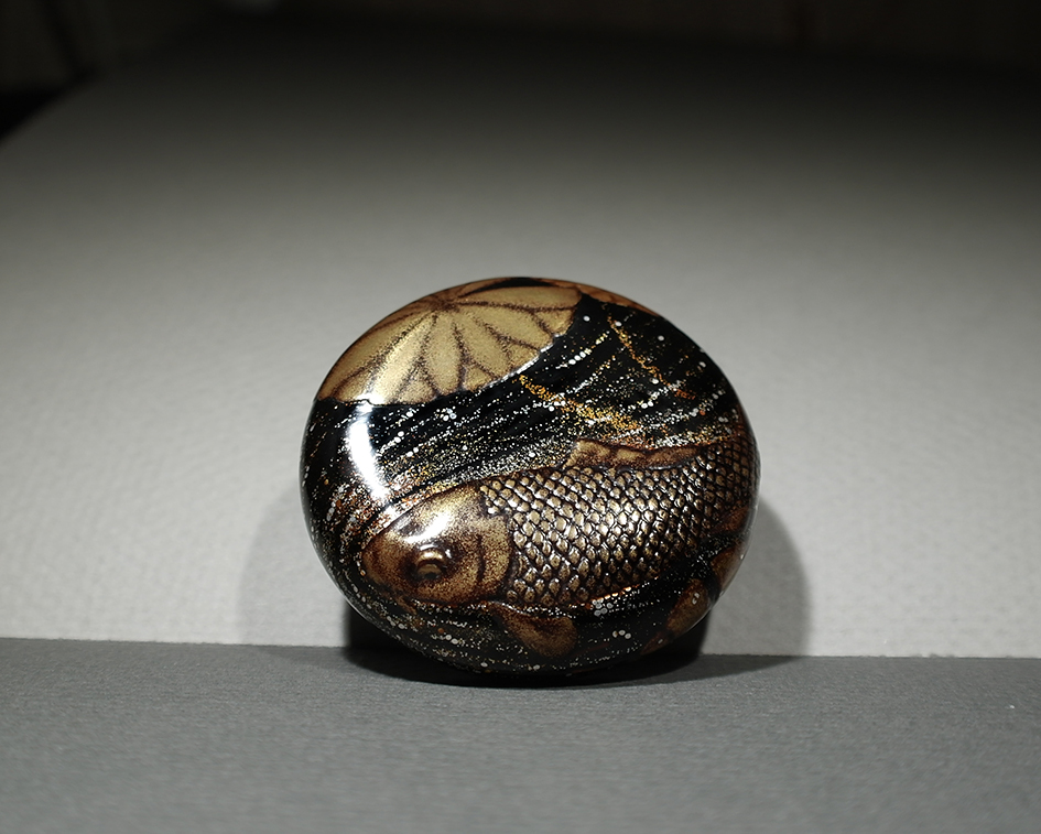 Carp among lotus leaves04